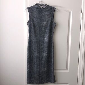 Guess Sleeveless Mock Neck Midi Dress